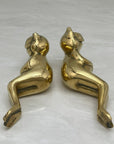 Vintage Brass Frogs-A Pair