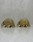 Vintage Brass Armadillos- A Pair