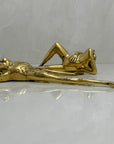 Long Legged Brass Frogs-A Pair