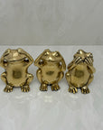 Vintage Morality Frogs Hear, Speak, See No Evil- A Set of Three