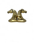 Vintage Brass Horse Head Bookends-A Pair