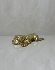 Vintage Brass Bored Bulldog