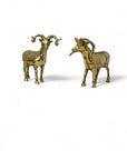 Cute Vintage Brass Antelopes-A Pair