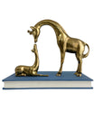 Vintage Brass Giraffe Duo – Mother and Baby Figurines