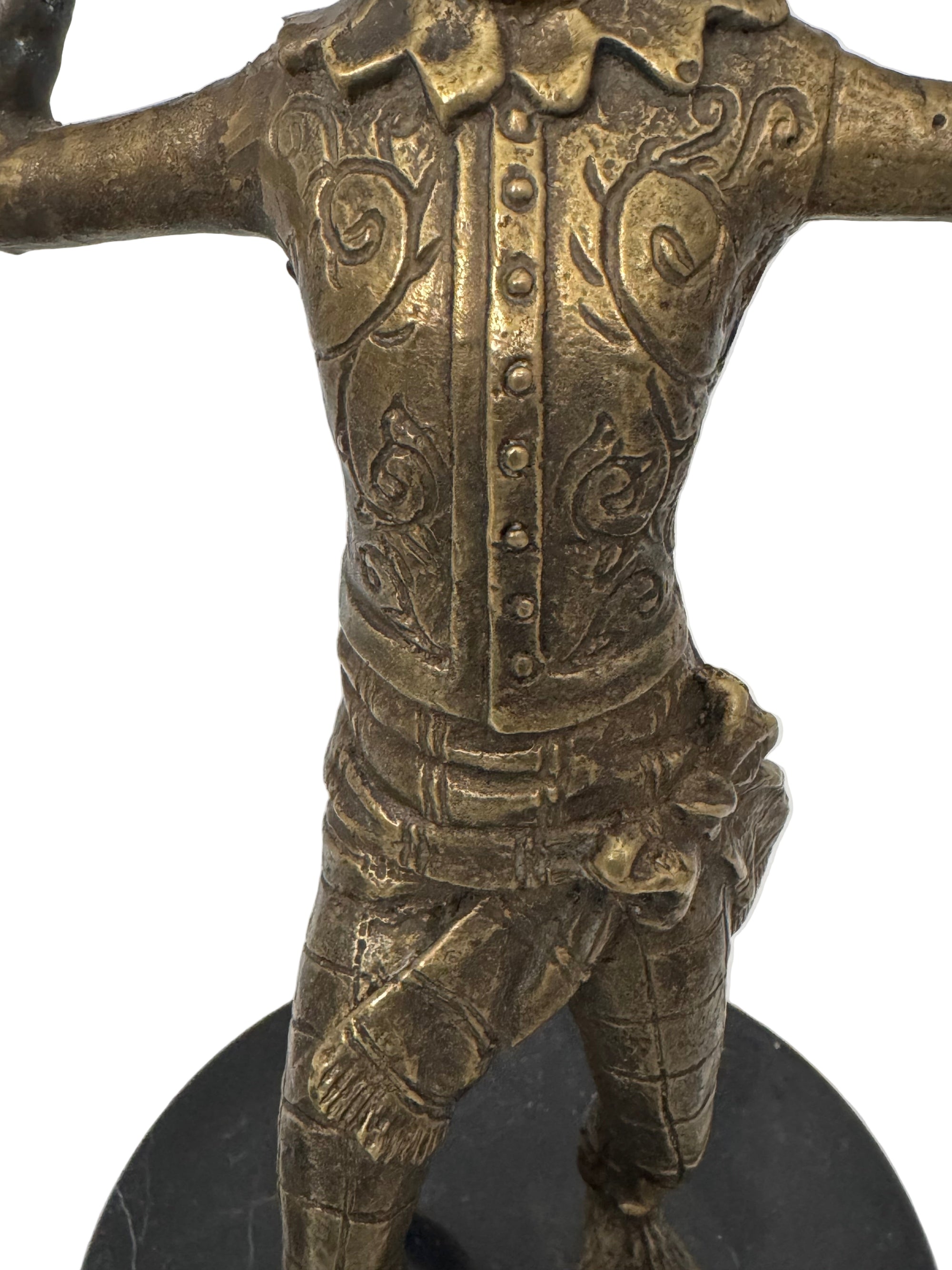 Vintage Brass Monkey Candleholders on Black Marble Bases | Mid-Century Exotic Pair