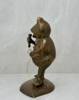 Vintage Brass Frog with Microphone