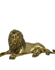 Highly Detailed Vintage Brass Lion