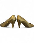 Vintage Brass High Heel Pumps – Pair