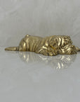 Vintage Brass Bored Bulldog