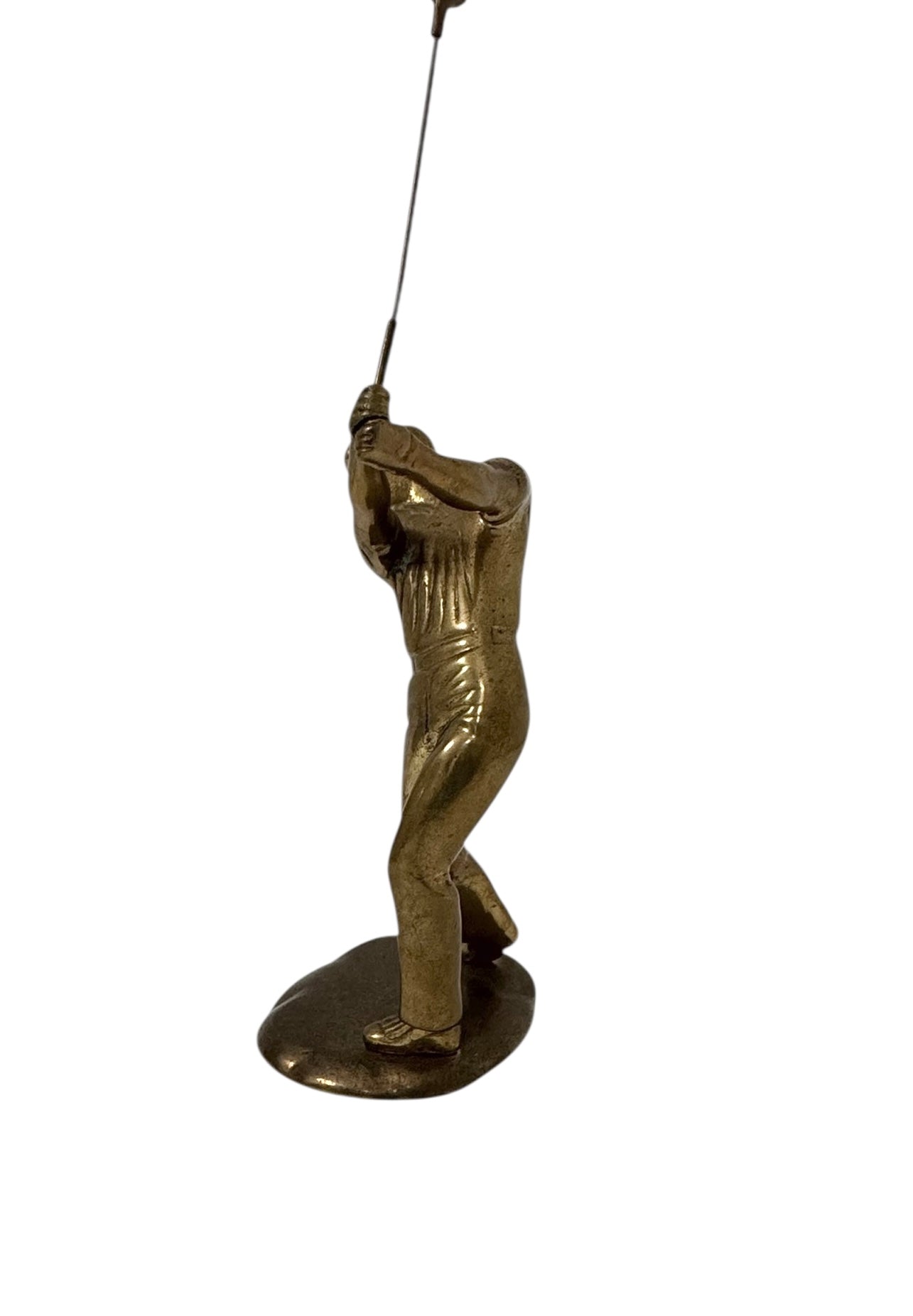 Vintage Brass Golfer in Swing Pose – Andrea by Sadek Collection