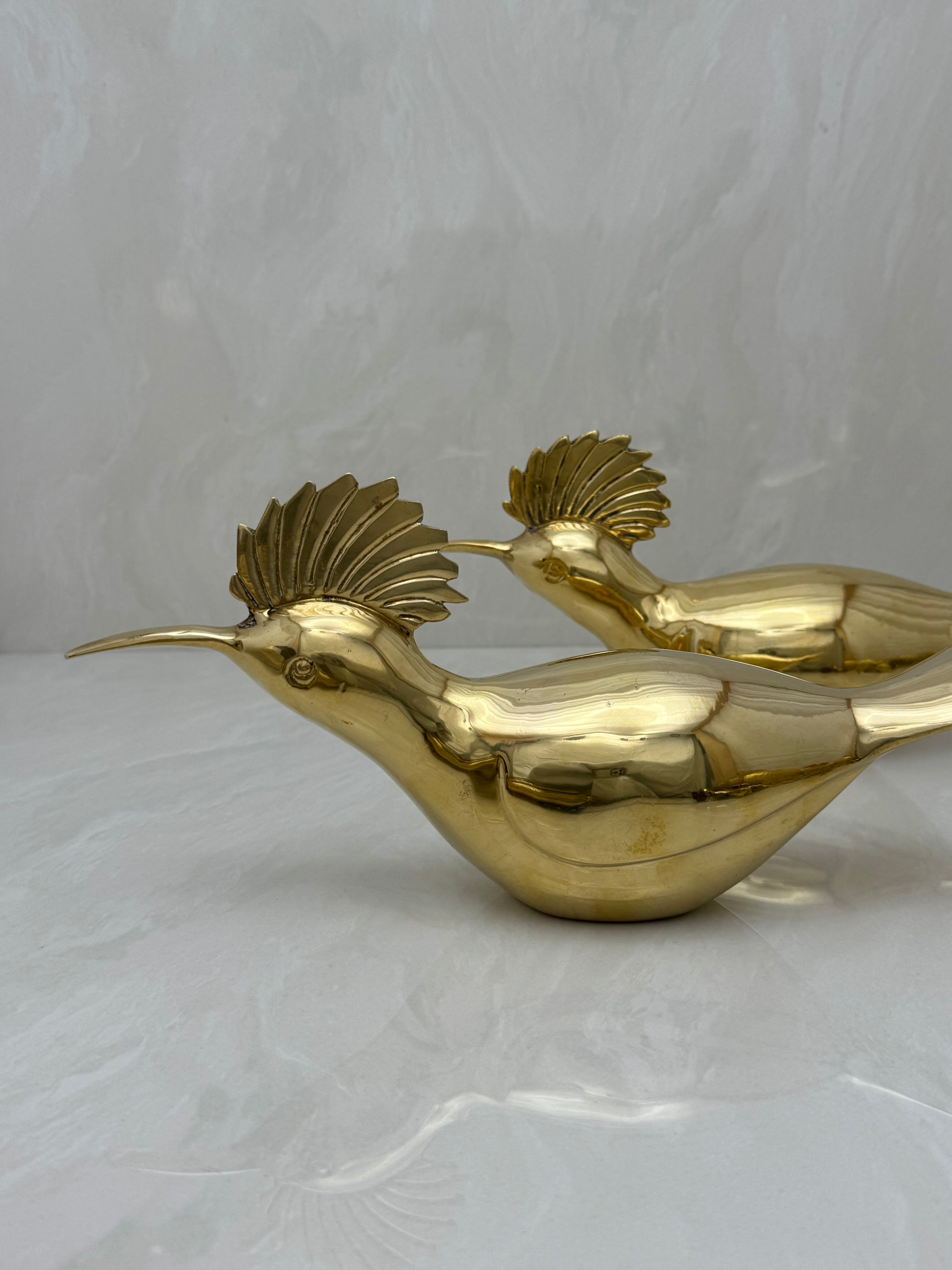 Vintage brass Birds-A Pair