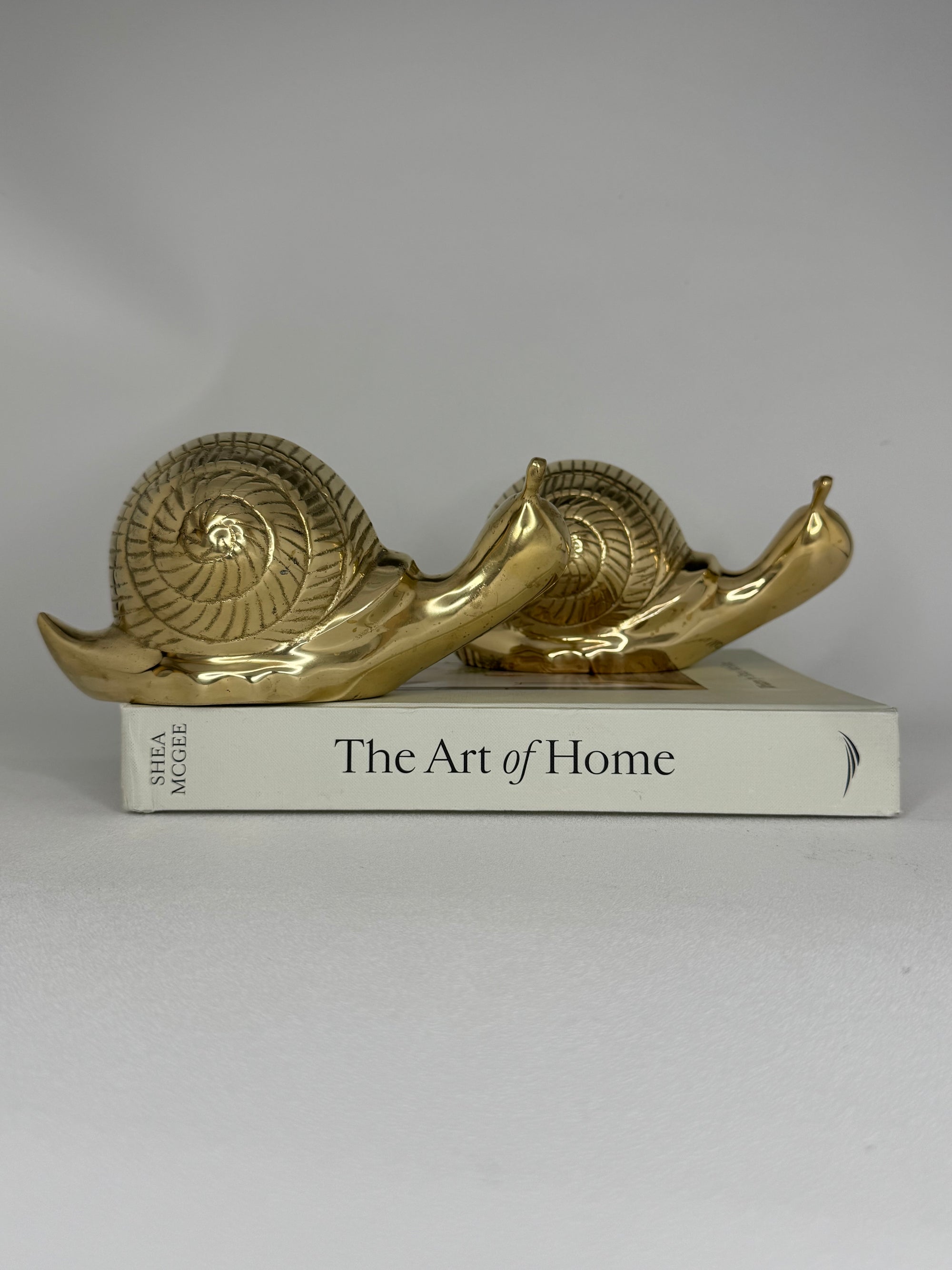 Vintage Brass Snails-A Pair
