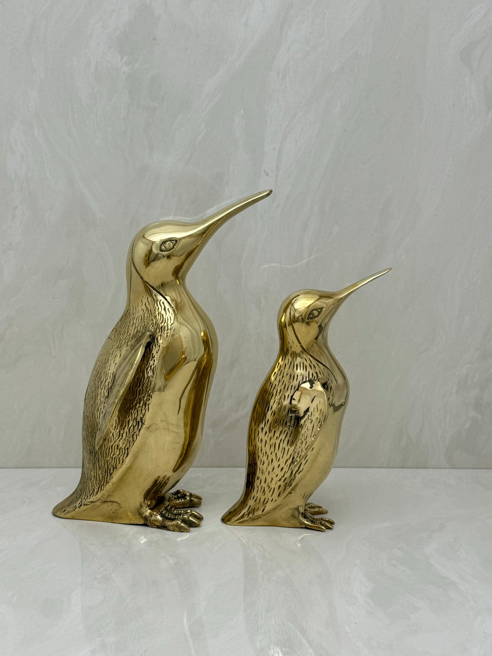 Vintage Brass Penguins-A Pair