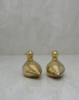 Small Vintage Brass Ducks-A Pair