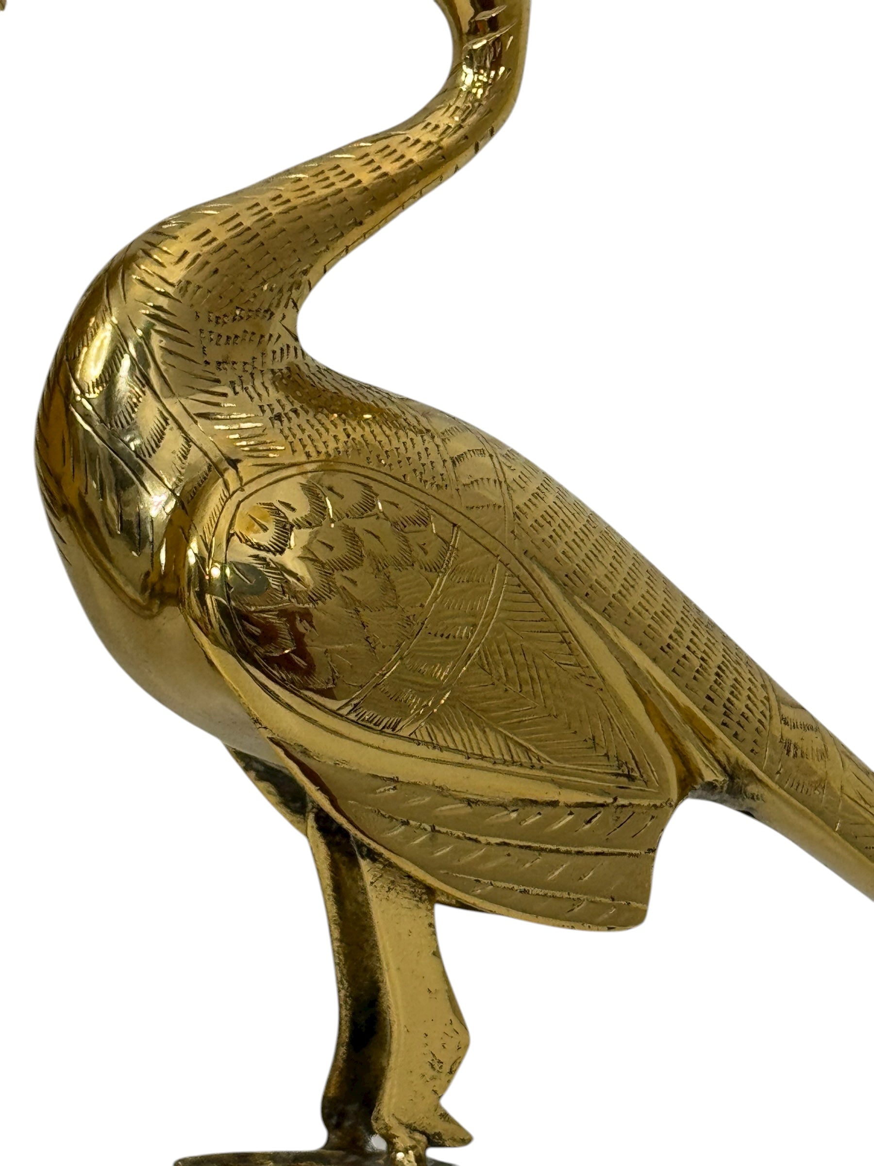 Vintage Brass Peacocks