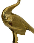 Vintage Brass Peacocks