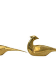 Vintage Brass Oversized Pheasant Pair – Mid-Century Figurines