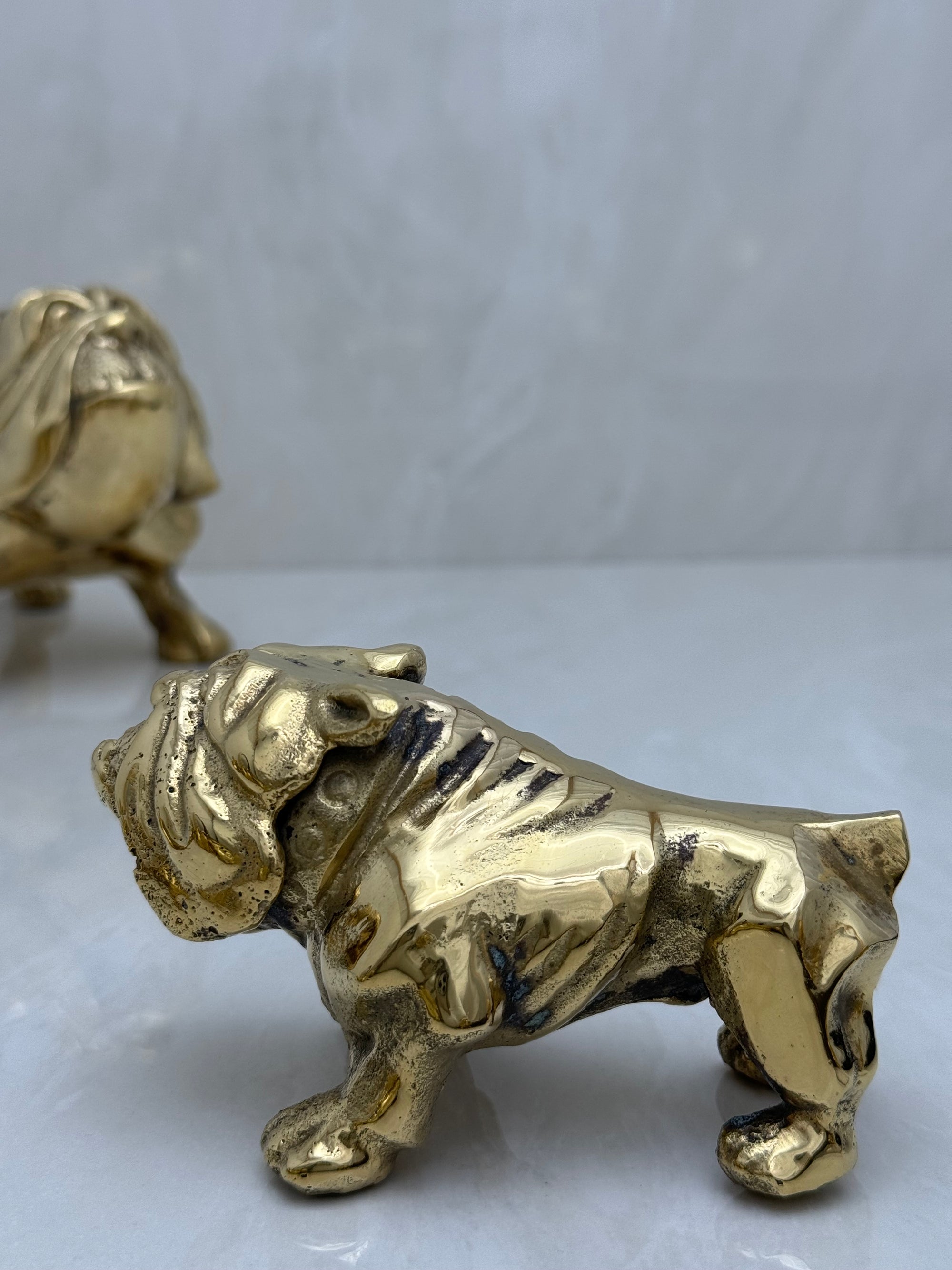 Pair of Vintage Brass Bulldogs - A Tribute to Fatherhood and Friendship