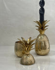 Vintage Brass Pineapple Trinket Containers- A Pair