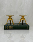 Vintage Brass Candlestick Holders -A Pair