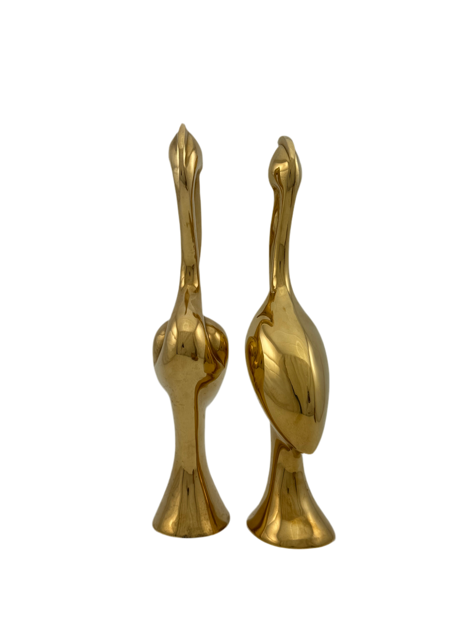 Vintage Dolbi Cashier Brass Pelicans-A Pair