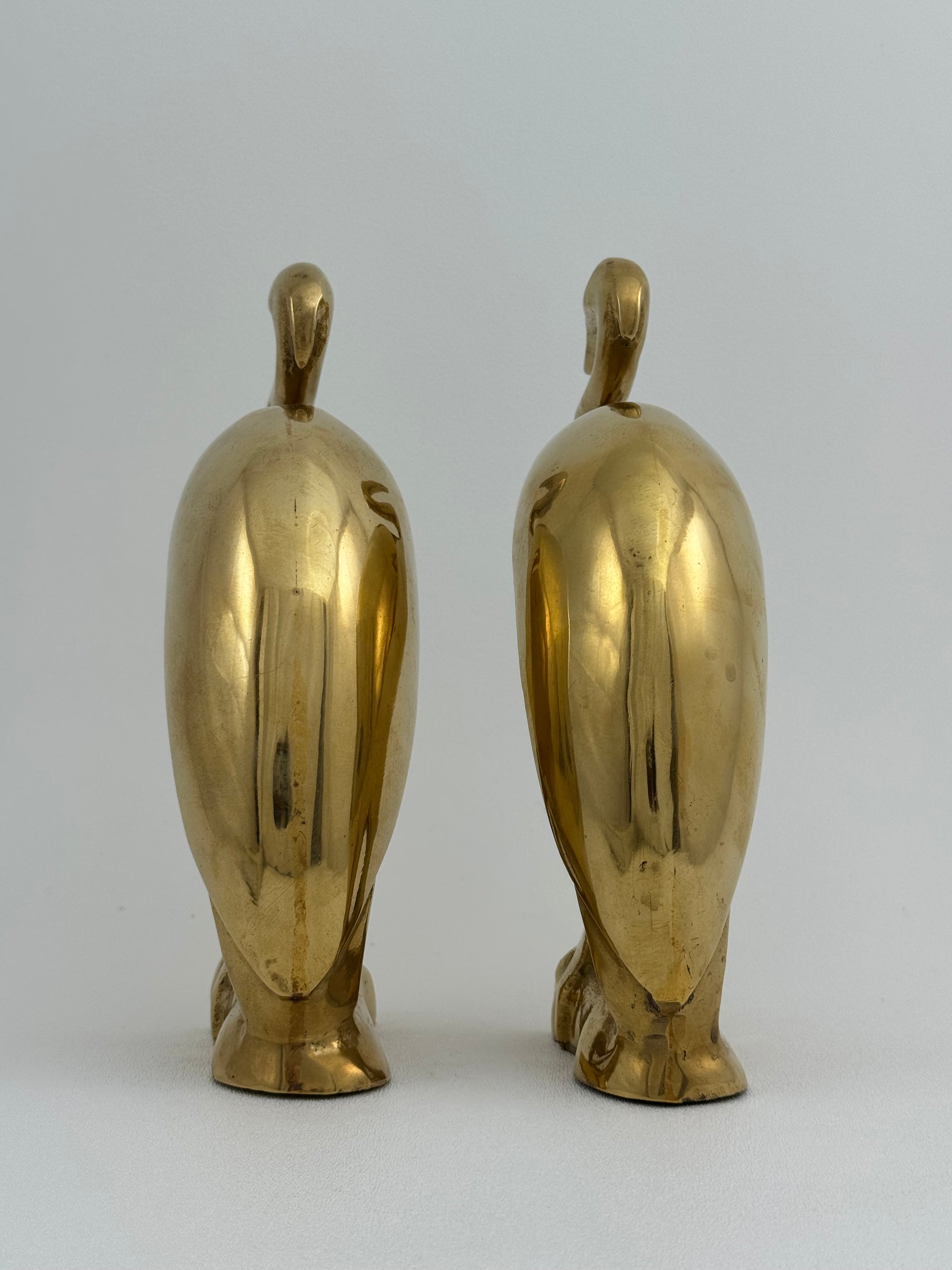 Vintage Brass Heron Birds-A Pair