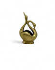 Vintage Brass Swan Planter