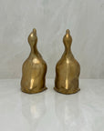 Vintage Brass Duck Bookends-A Pair