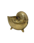 Vintage Brass Shell Stash Pot/Planter/Wine Holder