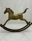Vintage Brass Rocking Horse- Large
