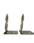 Vintage Brass Dollar Sign Folding Bookends