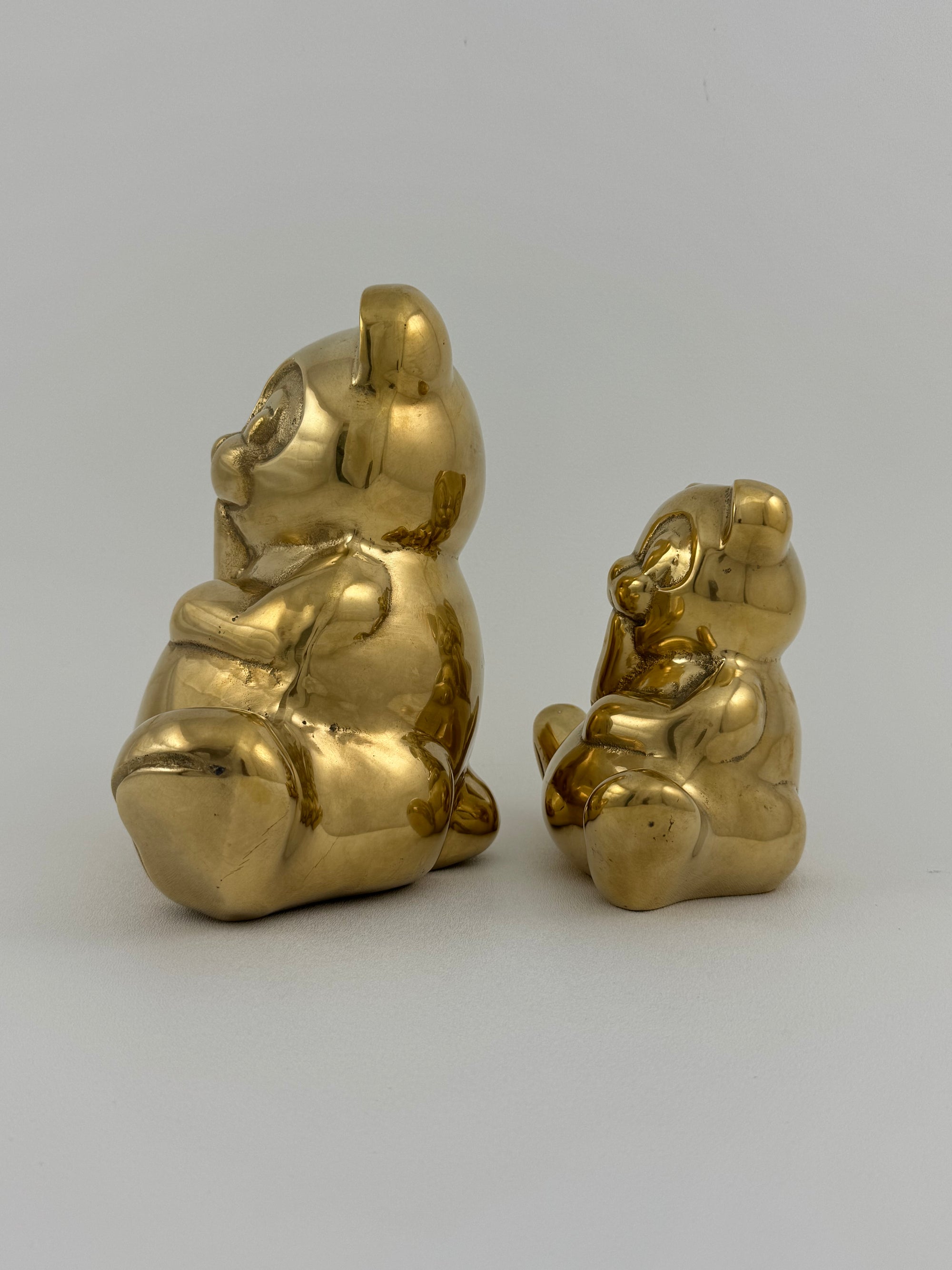 Vintage Brass Bears- A Pair