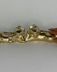 Vintage Brass Frogs in Beach Attire-A Pair