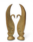 Vintage Brass Swans-A Pair