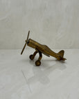 Small Vintage Brass Airplane