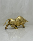 Vintage Brass Charging Bull