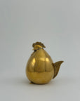 Vintage Brass Hen Lidded Container