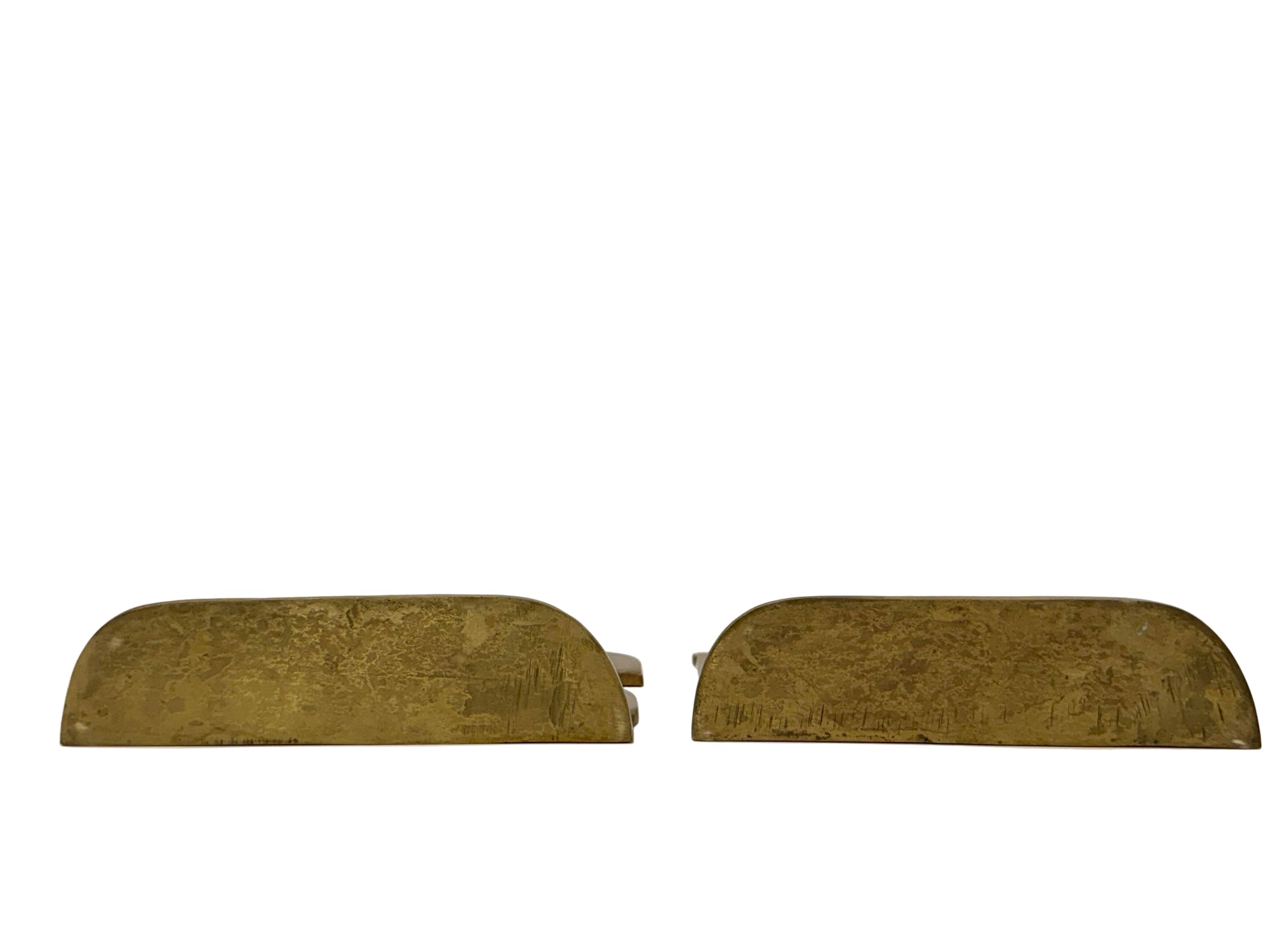 Vintage Brass “BOSS” Bookends | Mid-Century Modern Office Decor