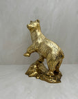 Large Vintage Brass Bear