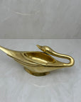 Vintage Brass Swan Trinket Dish