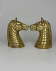 Vintage Brass Zebra Bookends
