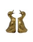 Vintage Brass Duck Bookends-A Pair
