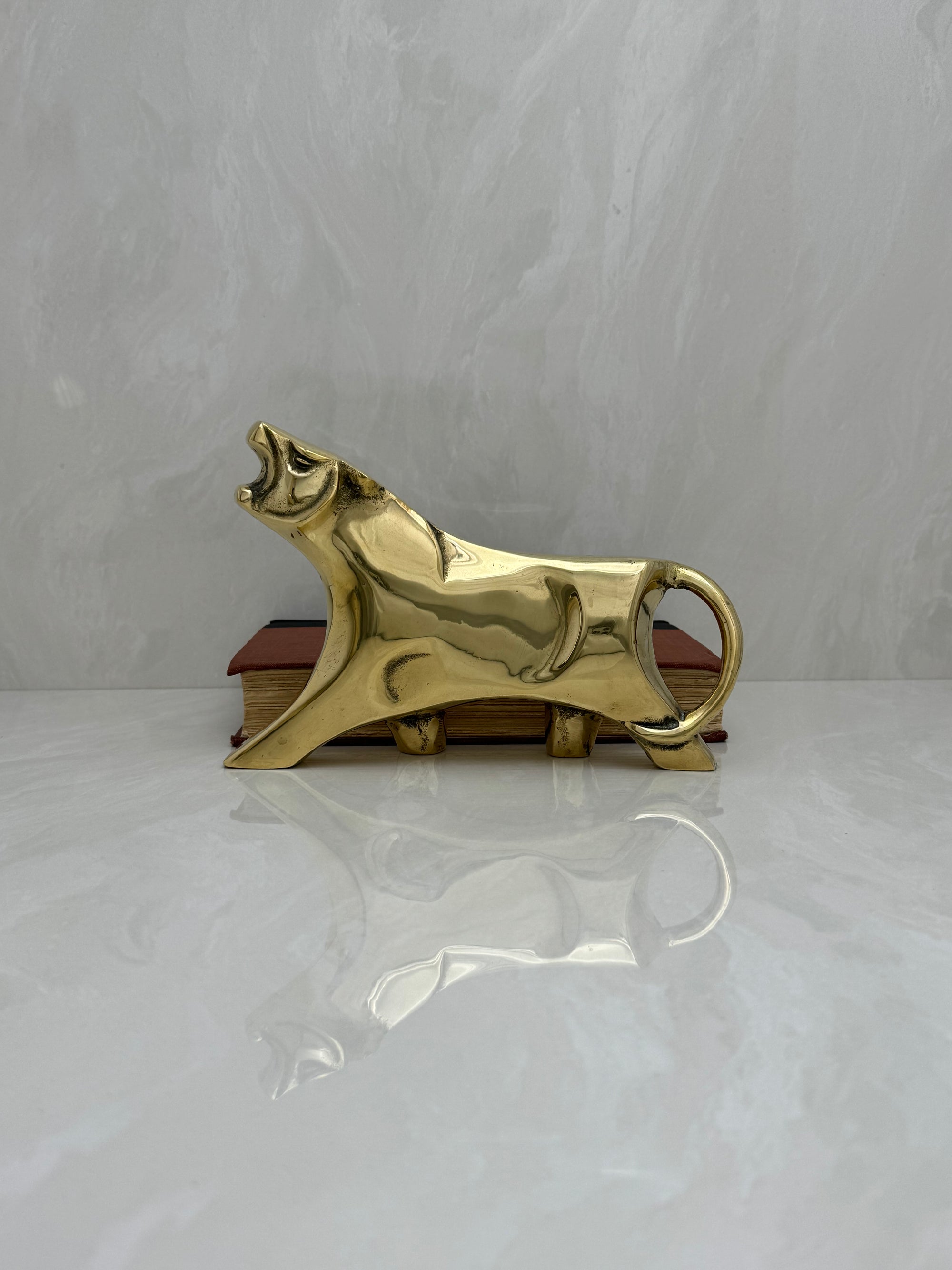 Vintage Brass Tiger