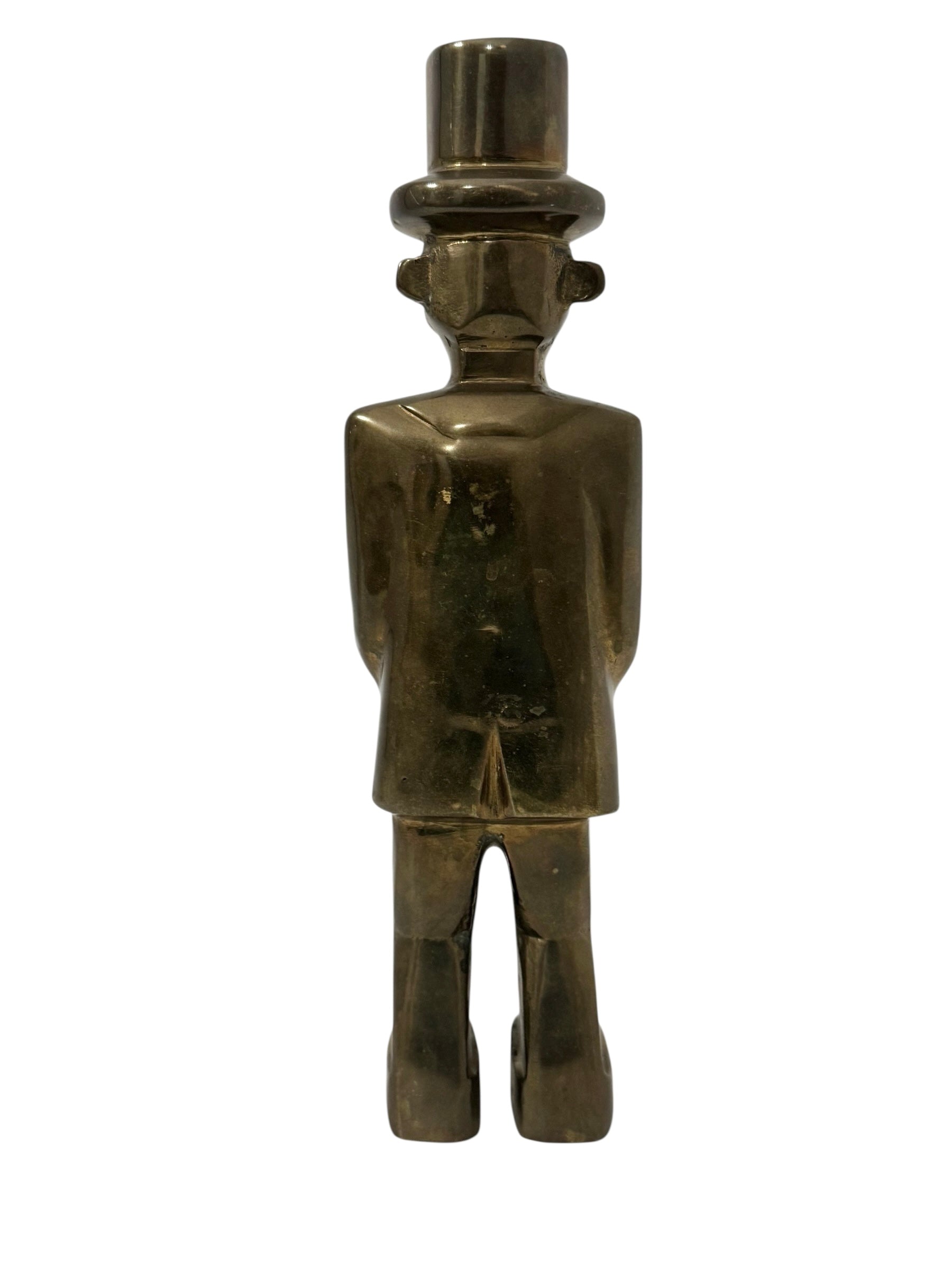 Vintage Dolbi Cashier Brass Gentleman with Top Hat – 1980s Collectible Sculpture