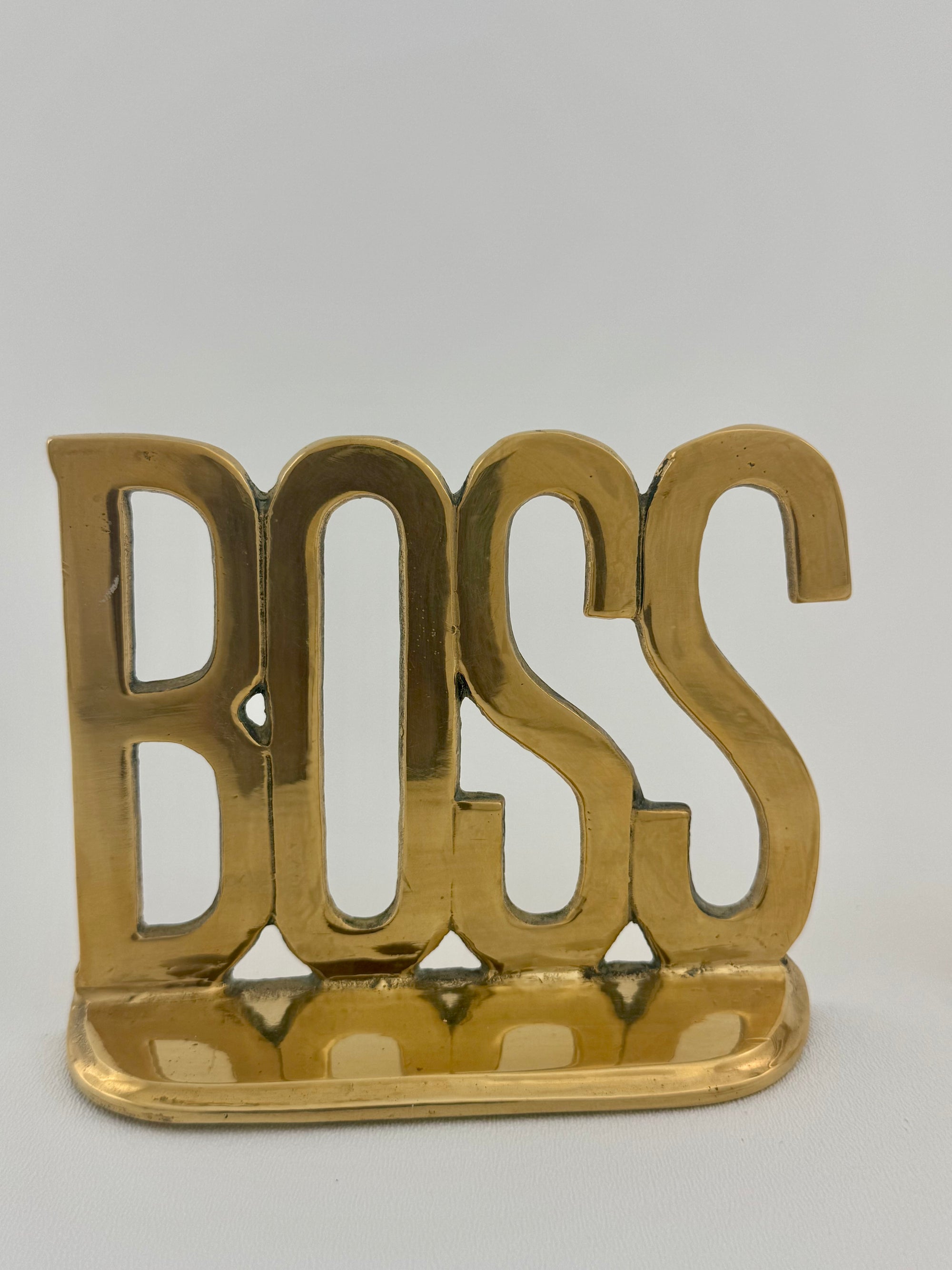 BOSS Brass Bookends Desk Décor