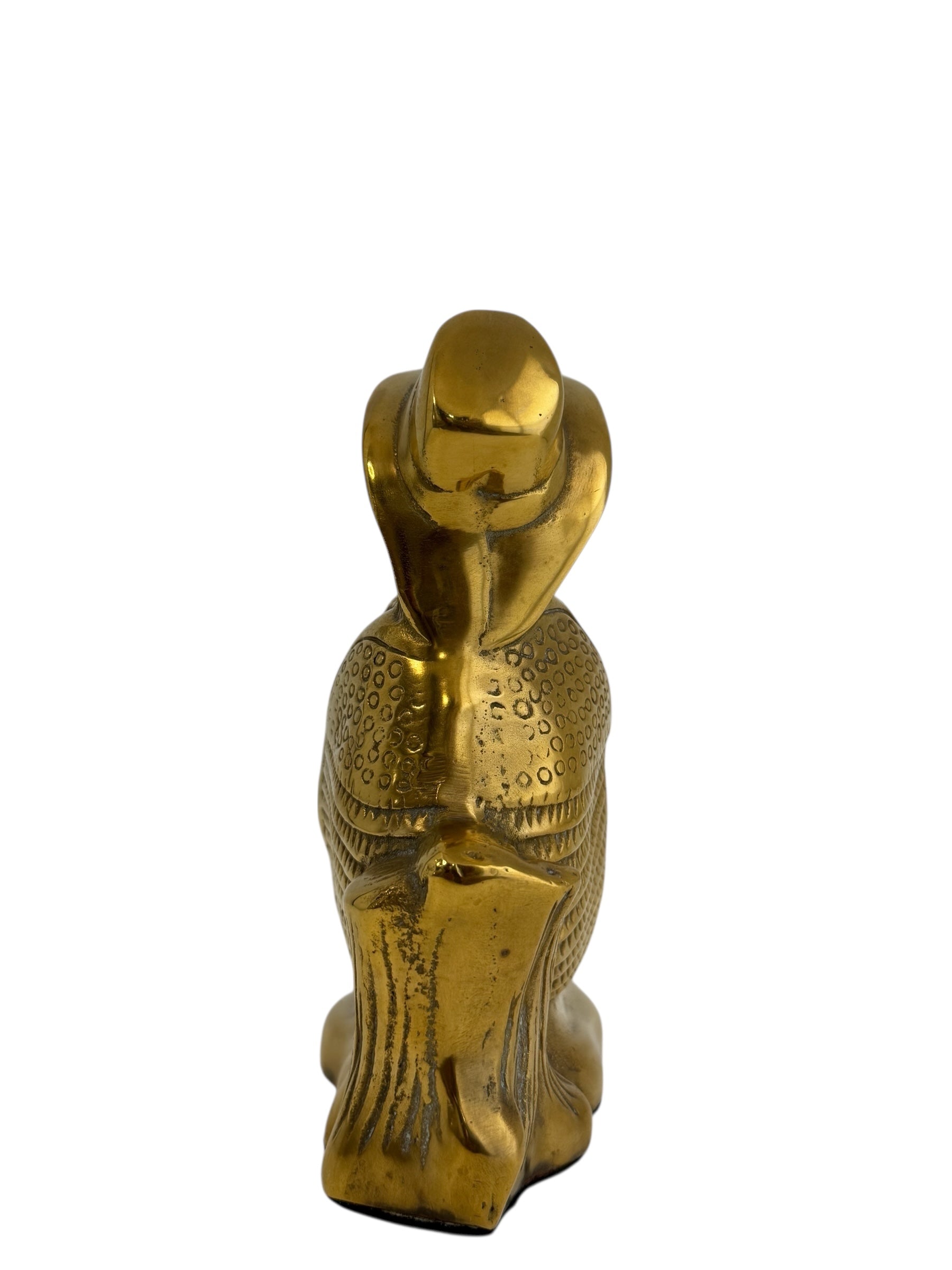 Vintage Brass Beer Drinking Cowboy Armadillo