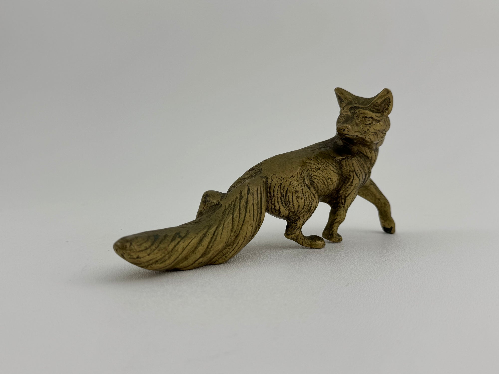 Vintage Brass Fox Figurine – Symbol of Cleverness &amp; Resilience