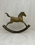 Vintage Brass Rocking Horse- Large