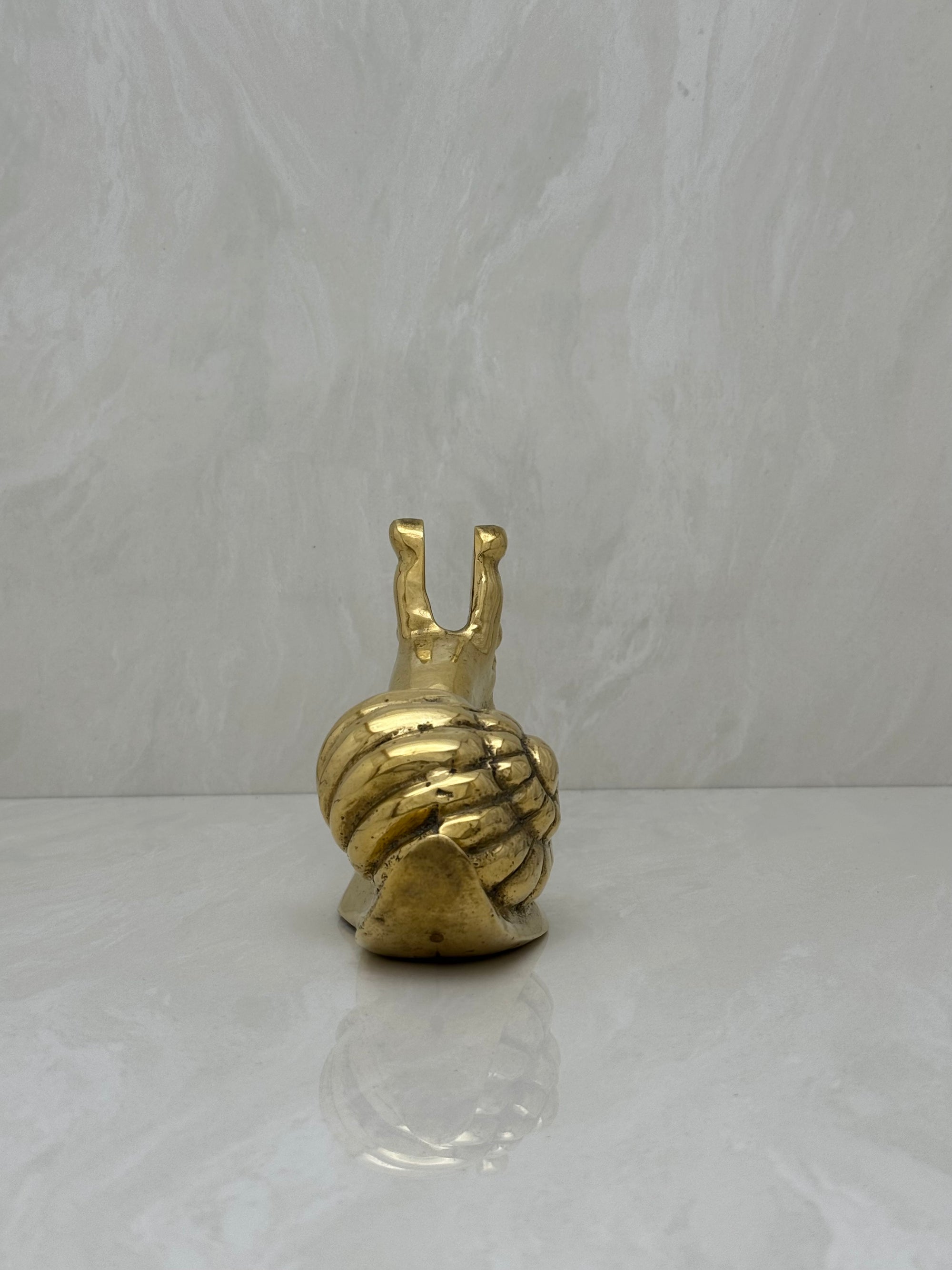 Vintage Brass Snail