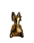 Vintage Brass Ram Sculpture